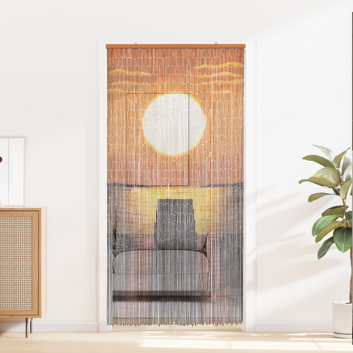 Insekt Dør Gardin flerfarvet 200 x 100 cm Bambus