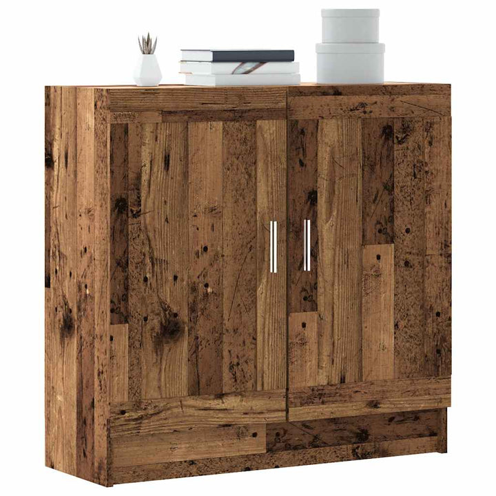 bogskab 82,5x30,5x80 cm konstrueret træ antikt træ