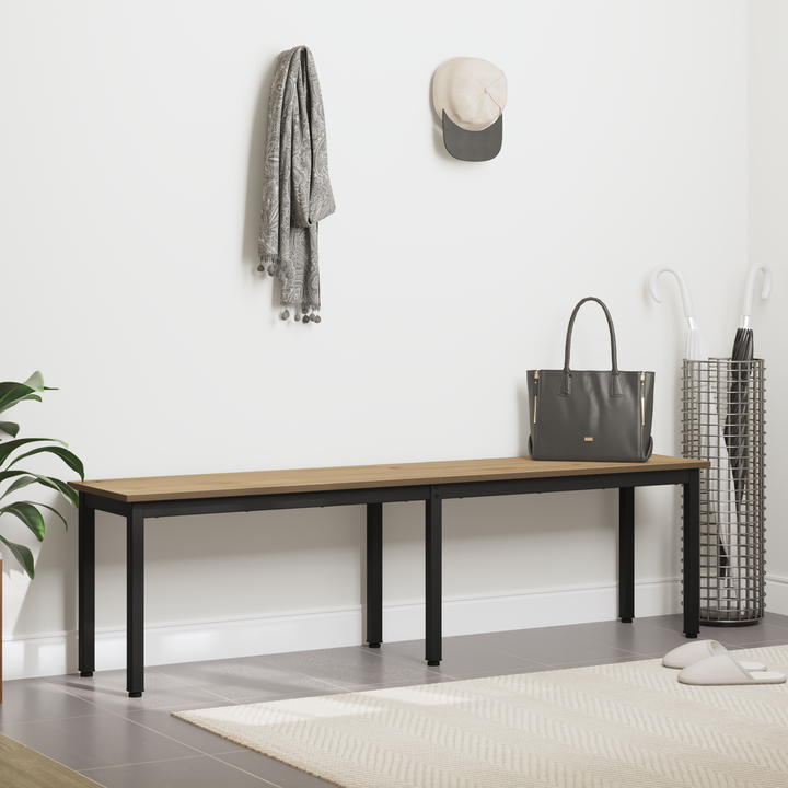 bænk Artisan eg 160 x 35 x 45 cm Konstrueret træ