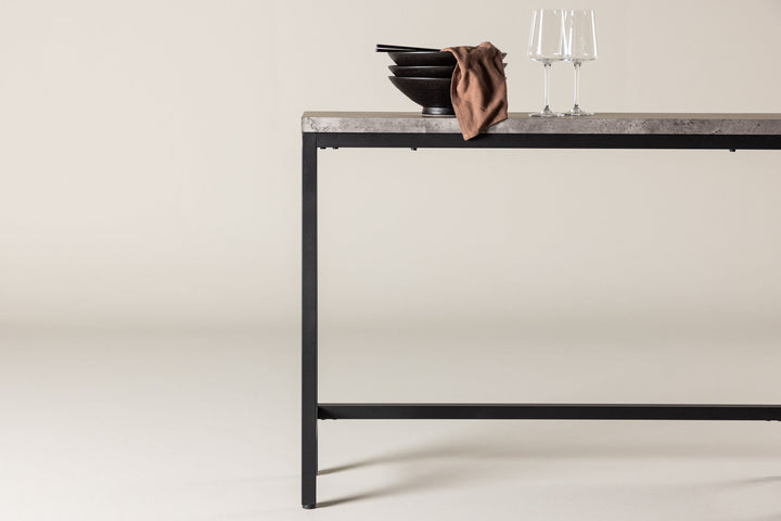 Venture Home Rise Side table - Black / Concrete-look - 110*30*H80 (ersätter 19918-668)