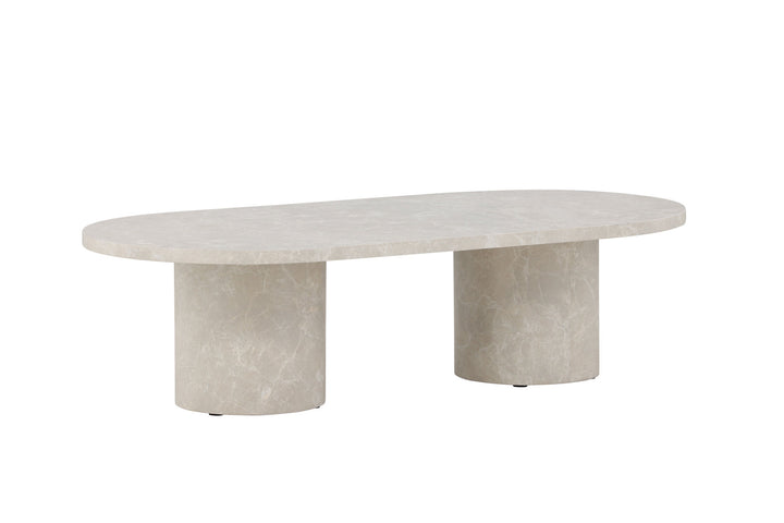 Venture Home Narvik Sofa Table 32x120x60 cm - Beige Marblelook