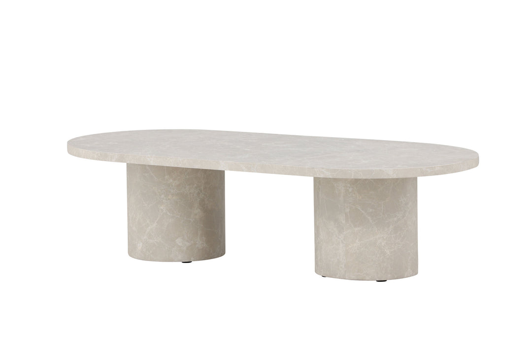 Venture Home Narvik Sofa Table 32x120x60 cm - Beige Marblelook