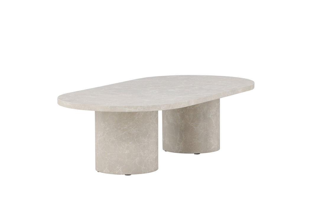 Venture Home Narvik Sofa Table 32x120x60 cm - Beige Marblelook