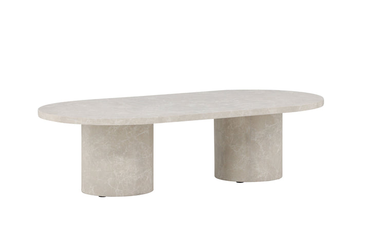 Venture Home Narvik Sofa Table 32x120x60 cm - Beige Marblelook