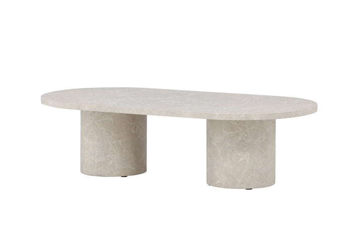 Venture Home Narvik Sofa Table 32x120x60 cm - Beige Marblelook