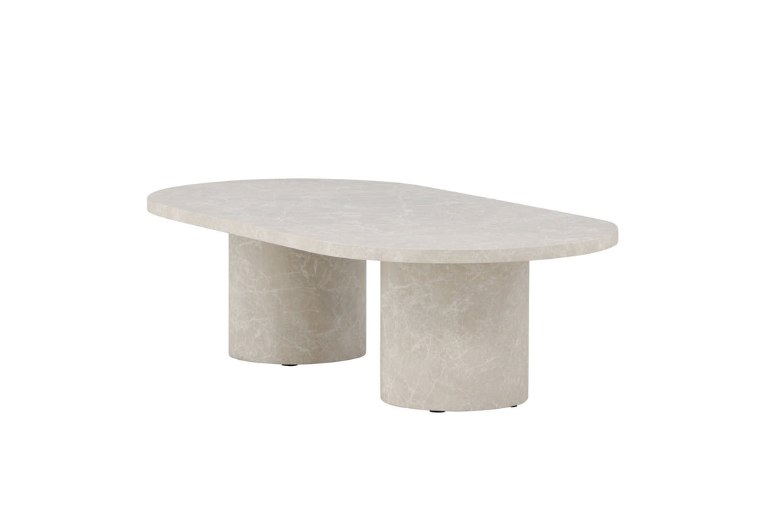 Venture Home Narvik Sofa Table 32x120x60 cm - Beige Marblelook