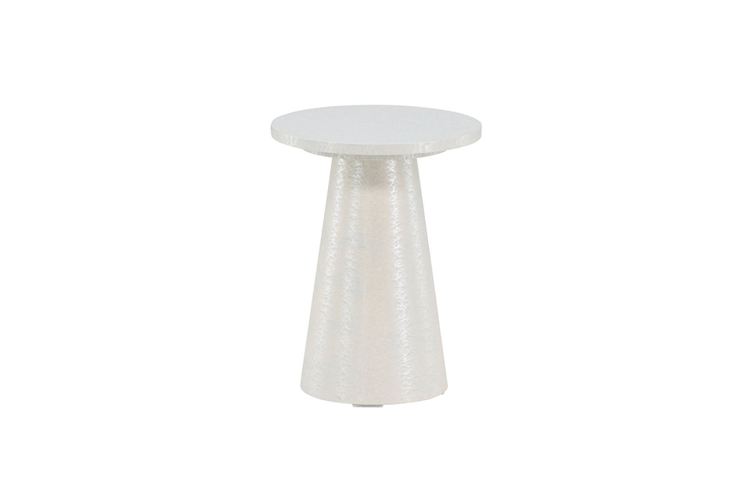 Venture Home Lanzo Side Table φ35x45 cm - Glossy White