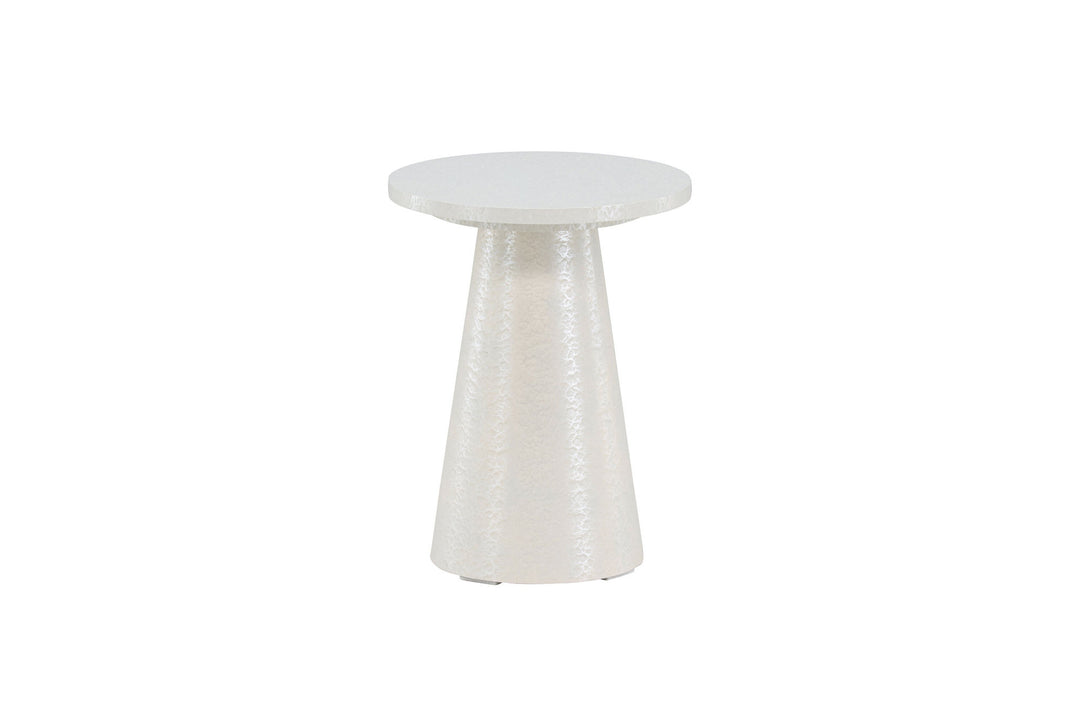 Venture Home Lanzo Side Table φ35x45 cm - Glossy White