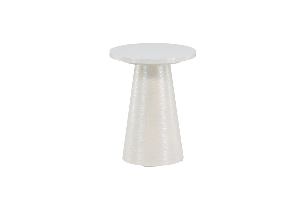 Venture Home Lanzo Side Table φ35x45 cm - Glossy White