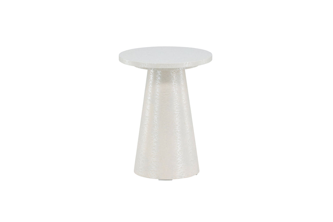Venture Home Lanzo Side Table φ35x45 cm - Glossy White