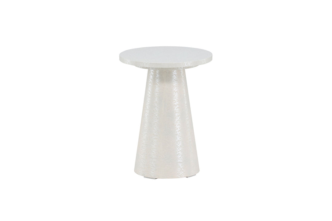 Venture Home Lanzo Side Table φ35x45 cm - Glossy White