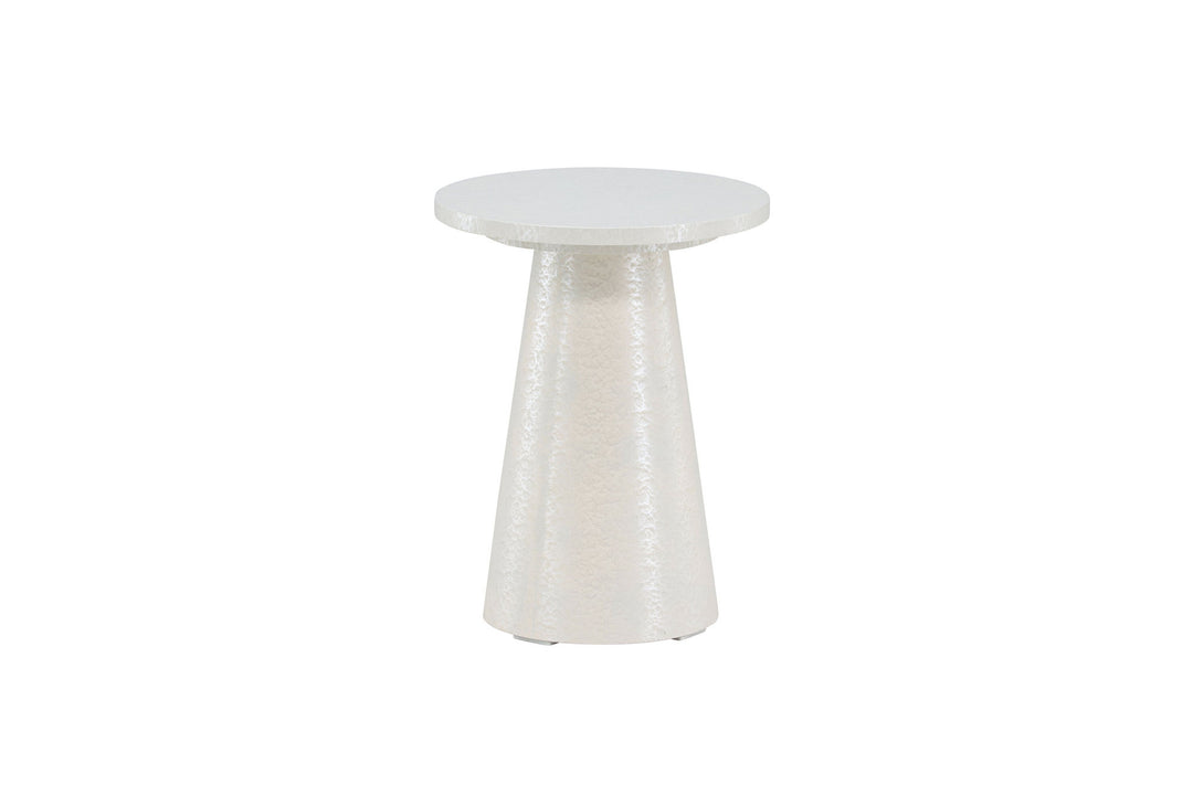 Venture Home Lanzo Side Table φ35x45 cm - Glossy White