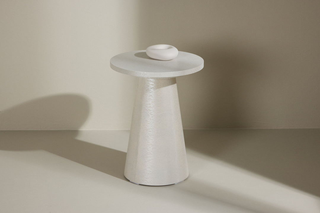 Venture Home Lanzo Side Table φ35x45 cm - Glossy White