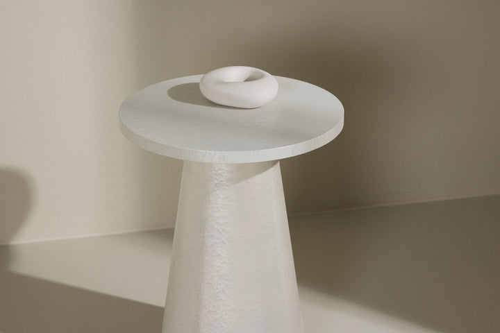 Venture Home Lanzo Side Table φ35x45 cm - Glossy White