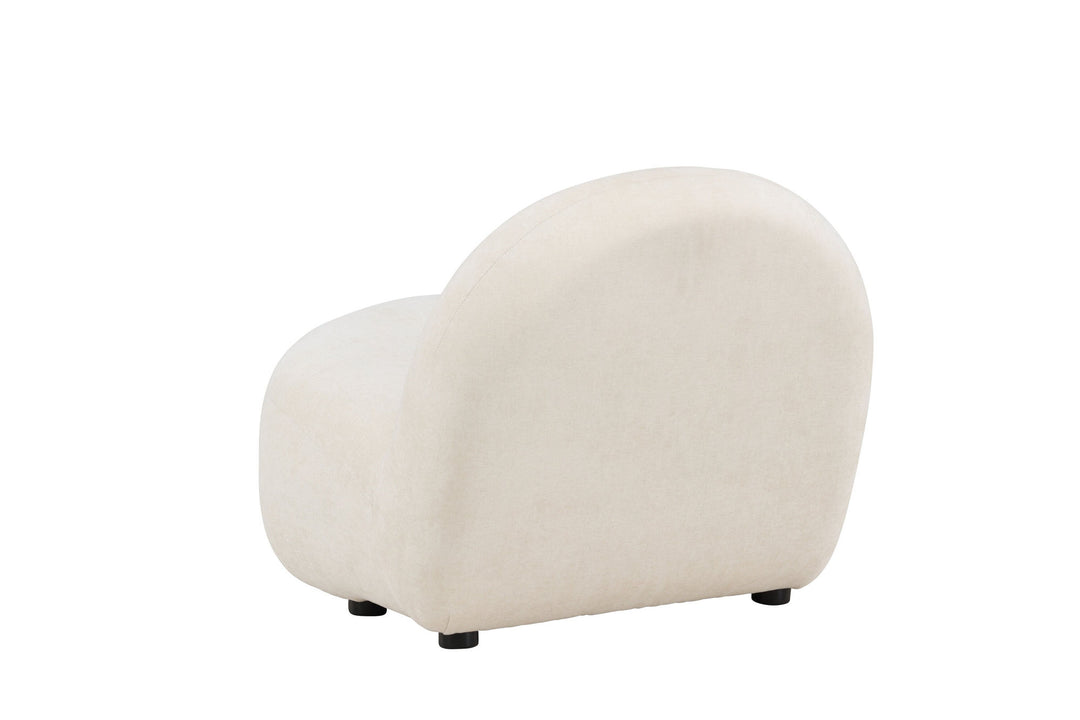 Venture Home Omaha Armchair - White Linen Fabric