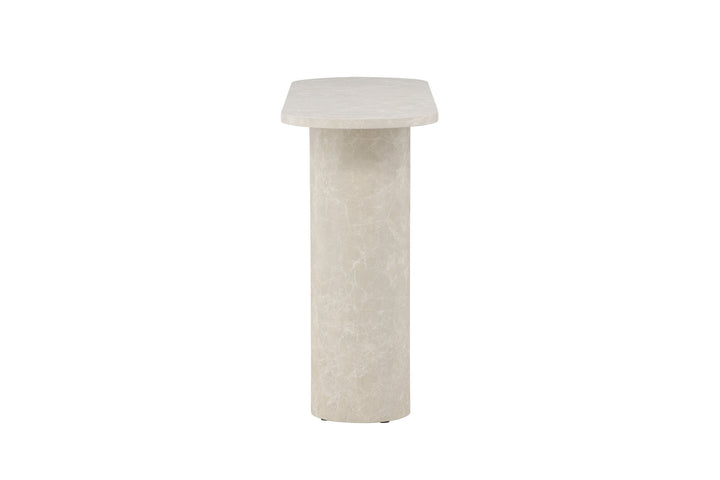 Venture Home Narvik Side Table 80x130x40 cm - Beige Marblelook