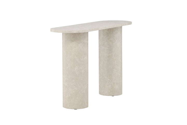 Venture Home Narvik Side Table 80x130x40 cm - Beige Marblelook