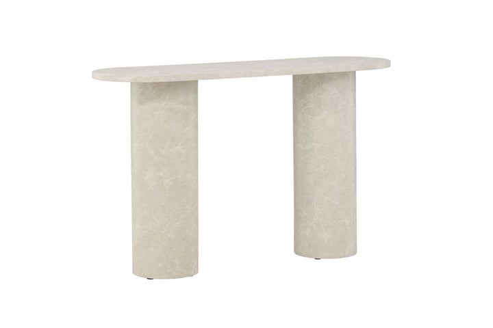 Venture Home Narvik Side Table 80x130x40 cm - Beige Marblelook