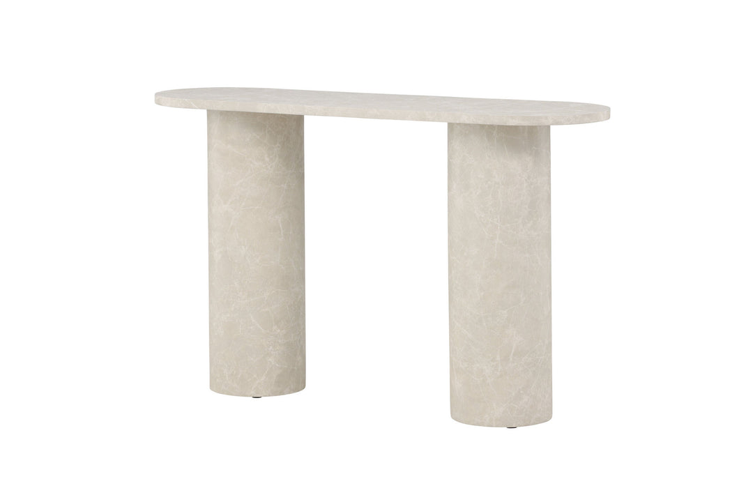 Venture Home Narvik Side Table 80x130x40 cm - Beige Marblelook