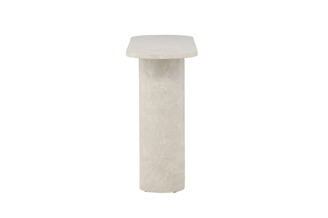 Venture Home Narvik Side Table 80x130x40 cm - Beige Marblelook