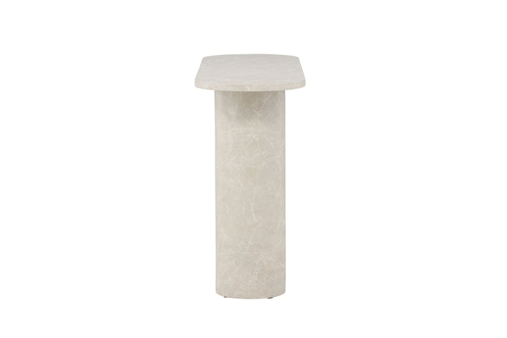 Venture Home Narvik Side Table 80x130x40 cm - Beige Marblelook