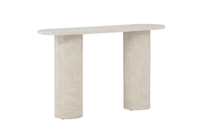 Venture Home Narvik Side Table 80x130x40 cm - Beige Marblelook