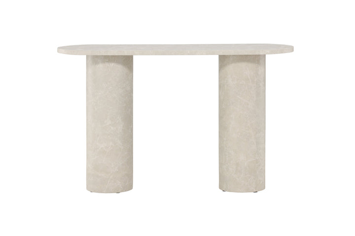 Venture Home Narvik Side Table 80x130x40 cm - Beige Marblelook