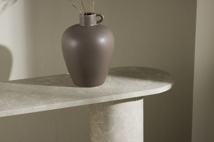 Venture Home Narvik Side Table 80x130x40 cm - Beige Marblelook