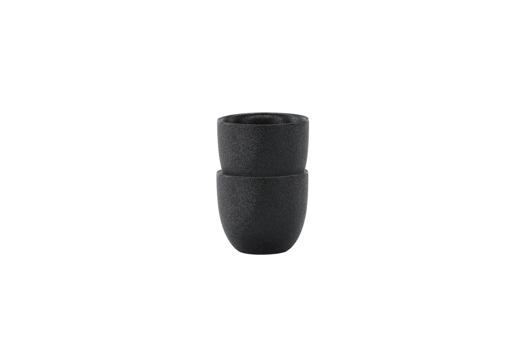 Venture Home Wabi Sabi Egg Cup 2-pack - Matte Black - 5*5Hcm