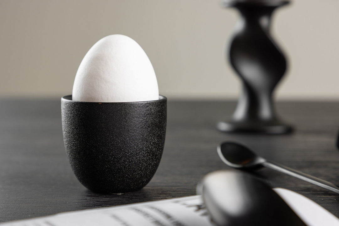 Venture Home Wabi Sabi Egg Cup 2-pack - Matte Black - 5*5Hcm