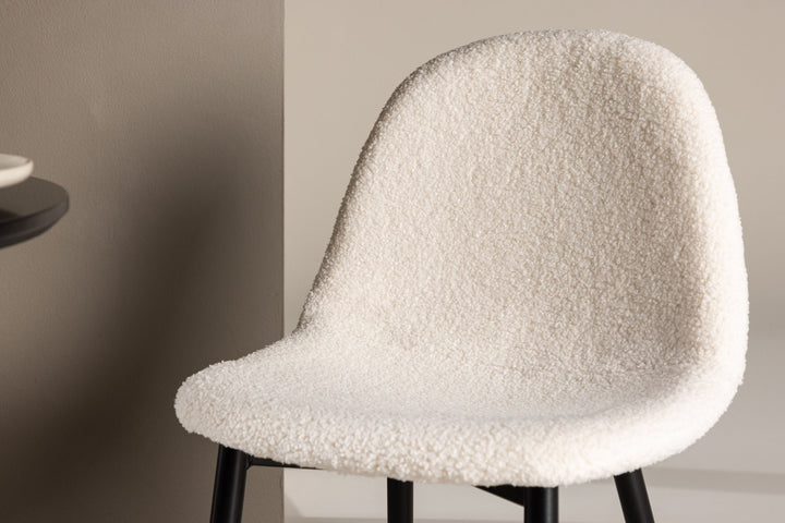 Venture Home Polar Kids Dining chair 2-pack - White / Boucle FSC 100%