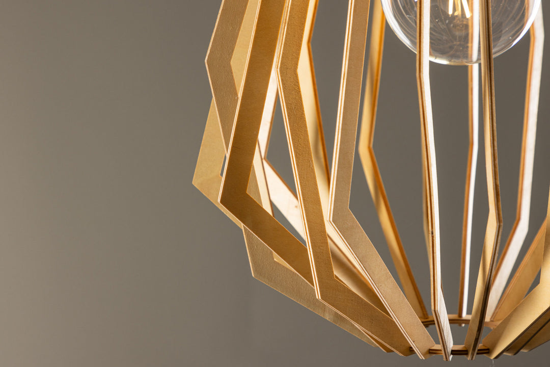 Venture Home Spider -Pendant - /Nature Wood