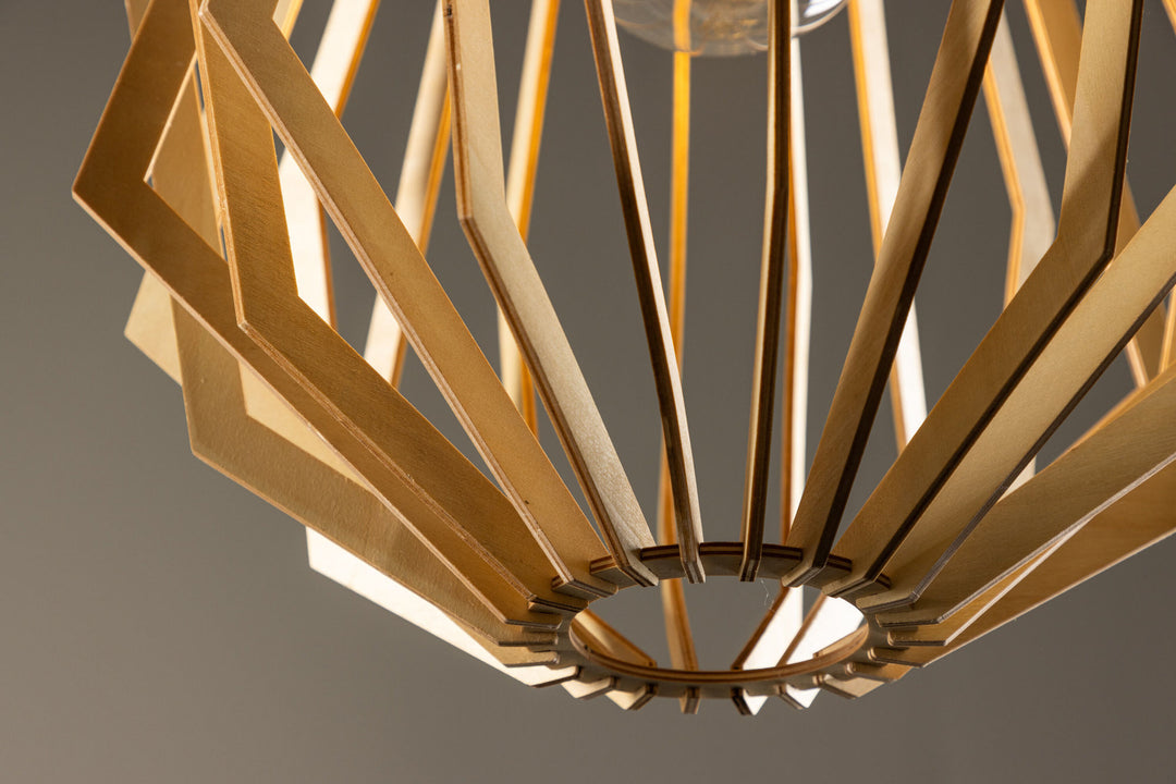 Venture Home Spider -Pendant - /Nature Wood