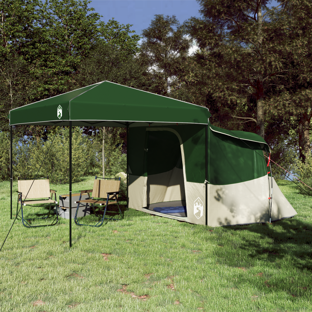 Camping Telt Sæt med tag 2 pcs Grøn Taffeta og Stof