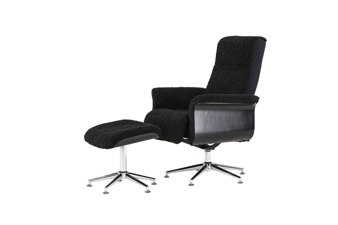 Venture Home Hagön Lounge Chair - Dark Grey/Black