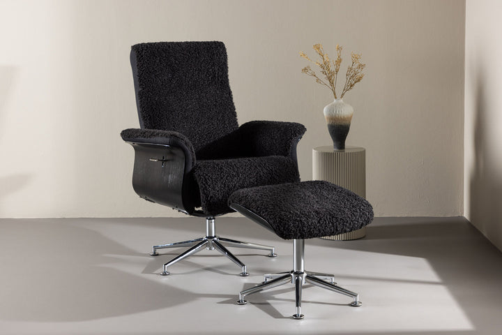 Venture Home Hagön Lounge Chair - Dark Grey/Black