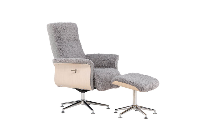 Venture Home Hagön Lounge Chair - Grey/Whitewash