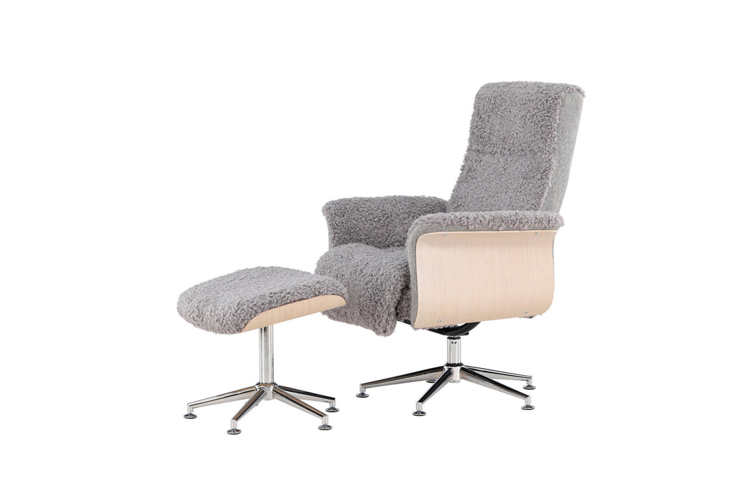 Venture Home Hagön Lounge Chair - Grey/Whitewash