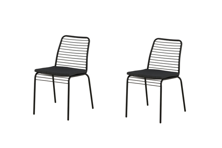 Venture Home Panjin Diningchair 2-pack Aluminium - Black /