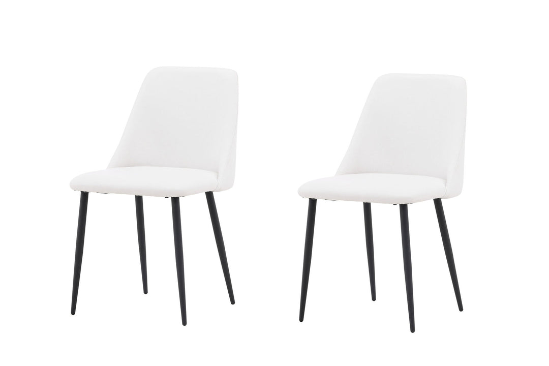 Venture Home Night Dining Chair 2-pack - Black / White PU