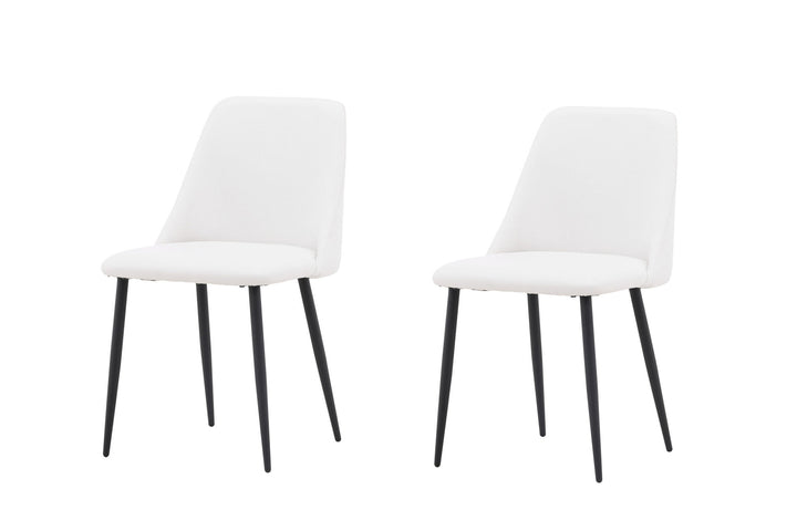 Venture Home Night Dining Chair 2-pack - Black / White PU