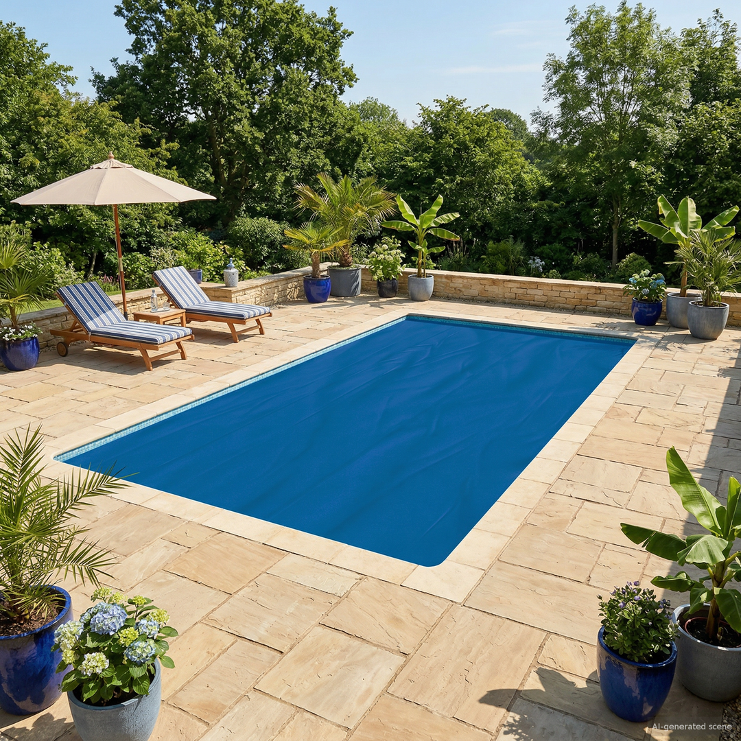 Sol Pool Dækken 800 x 400 cm 110 μm Firkantet PE Blå