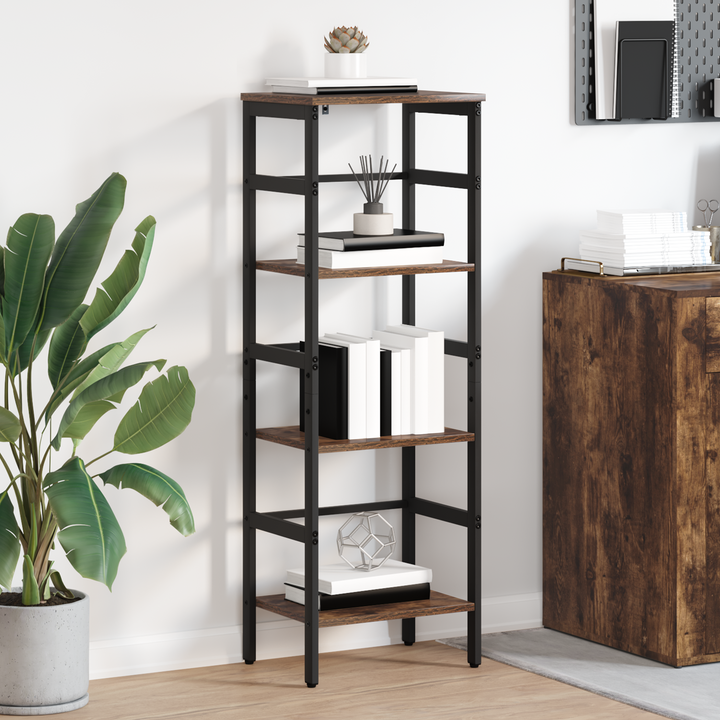 Bogreol Røget eg 40 x 29,5 x 115 cm Konstrueret træ