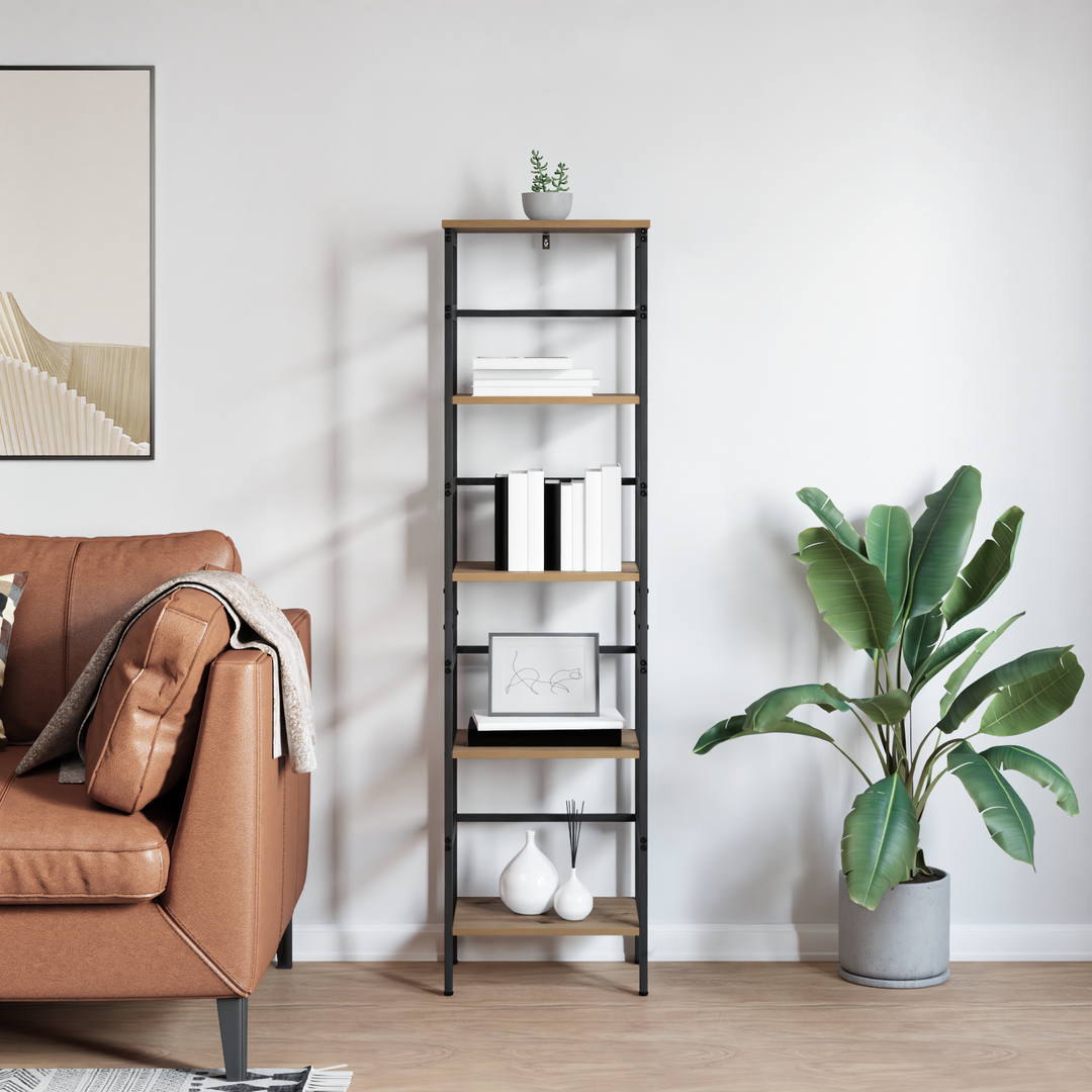 Bogreol Artisan Egetræ 40 x 29,5 x 149 cm Konstrueret træ