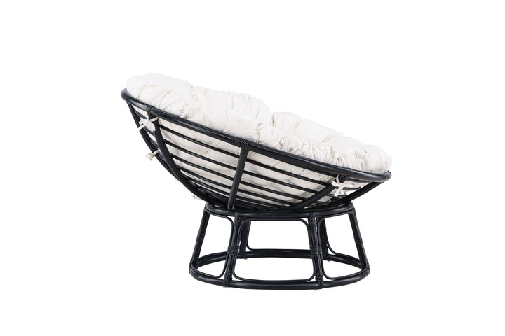 Venture Home Bonnie Loungechair - Black / Offwhite Polyester - Ersätter 7184-100