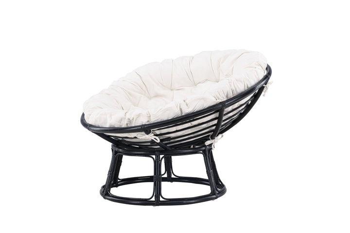 Venture Home Bonnie Loungechair - Black / Offwhite Polyester - Ersätter 7184-100
