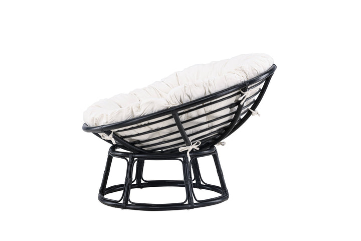Venture Home Bonnie Loungechair - Black / Offwhite Polyester - Ersätter 7184-100