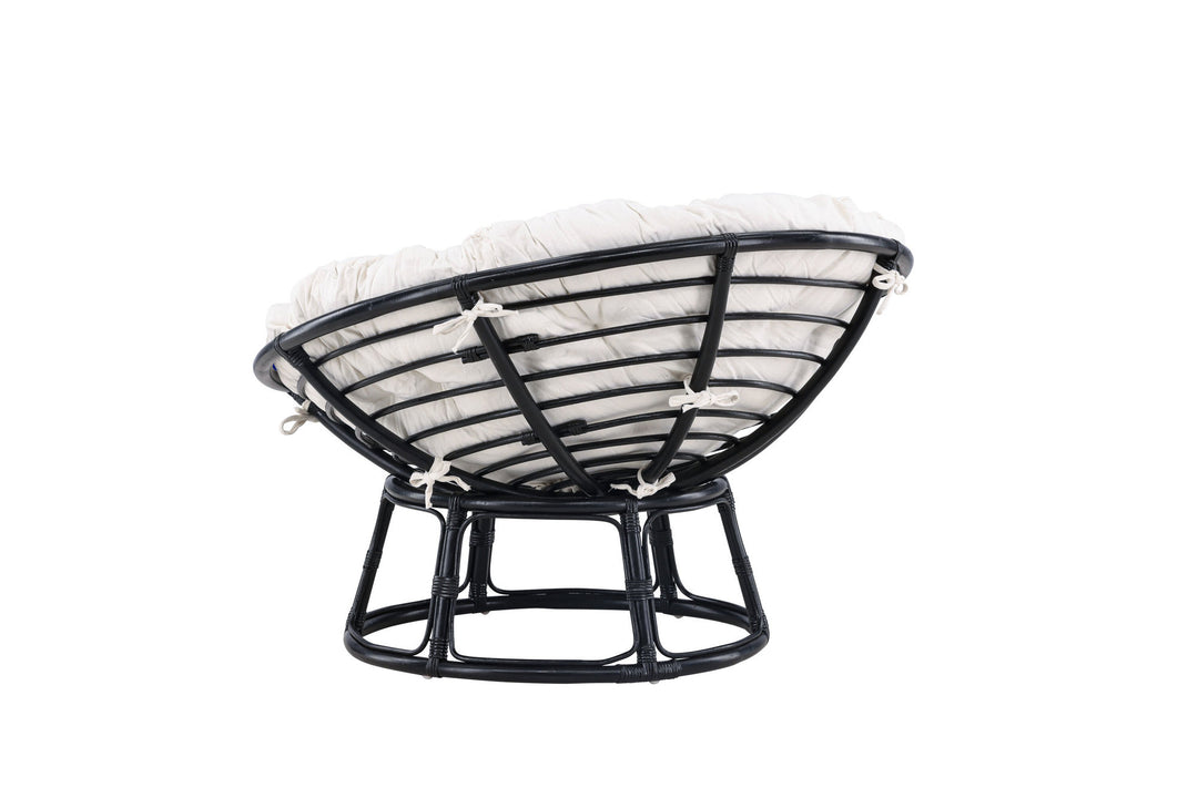 Venture Home Bonnie Loungechair - Black / Offwhite Polyester - Ersätter 7184-100