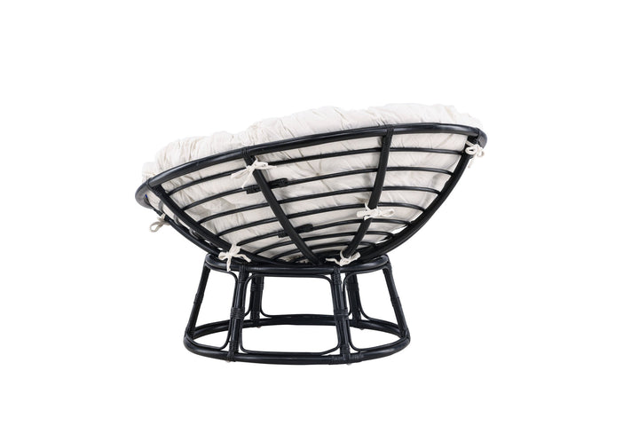 Venture Home Bonnie Loungechair - Black / Offwhite Polyester - Ersätter 7184-100