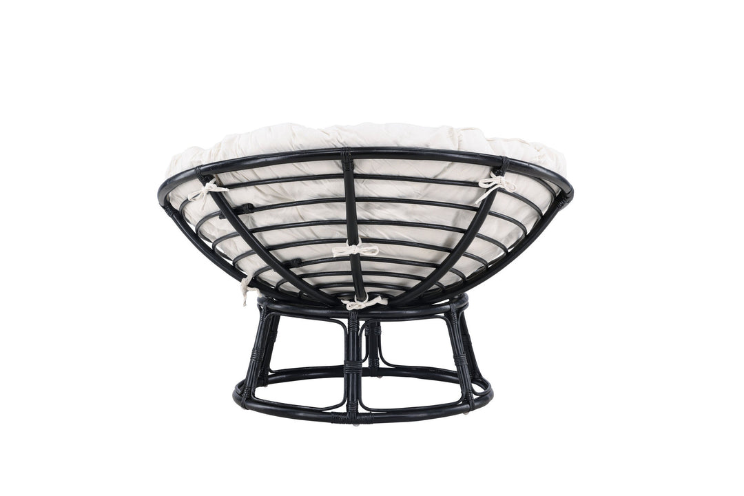 Venture Home Bonnie Loungechair - Black / Offwhite Polyester - Ersätter 7184-100